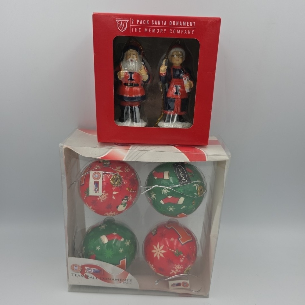 NCCA‎ Illinois Christmas Ornaments Lot Forever Collectible